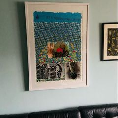 Original mid century Signed Limited edition Joe Tilson RA print/collage 1971