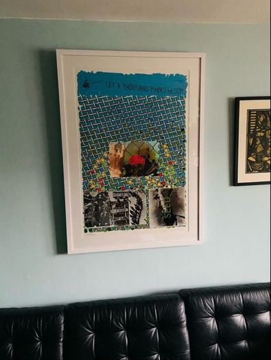 Original mid century Signed Limited edition Joe Tilson RA print/collage 1971