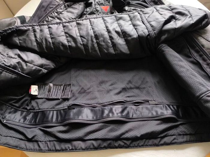 Dainese Stripes Evo C2 Motorbike Leather Jacket Size 56/xxl