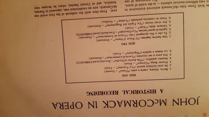 John McCormack LPs Vinyl Selection