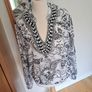 Monari Embellished Black/White Top Size 40 L Image 5
