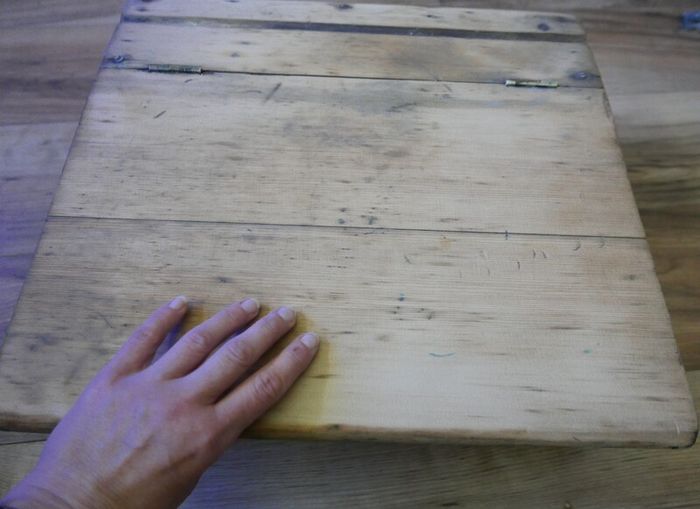 Antique  School Desk, Wooden Writing Slope