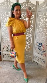 Lennon Courtney one shoulder dress