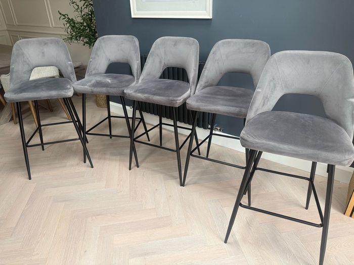 kitchen bar stools grey