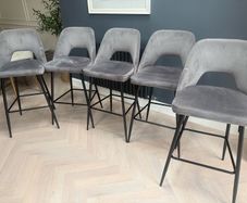 kitchen bar stools grey