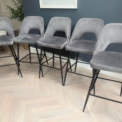 kitchen bar stools grey
