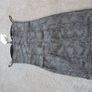 Dress Bershka denim size L strapless sneak skin effect brand new Image 3
