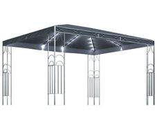 Gazebo with String Lights 400x300 cm Anthracite