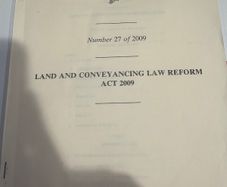 FE1 Property Law Land and Conveyancing Law Reform Act 2009