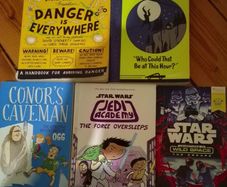5 Books.  Star Wars x 2 and 3 others