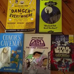 5 Books.  Star Wars x 2 and 3 others