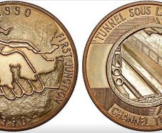 V REPUBLIC medal, Channel Tunnel, first crossing