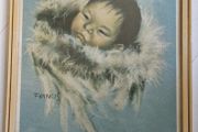6 Vintage Framed Dorothy Francis Inuit Prints,  Eskimo