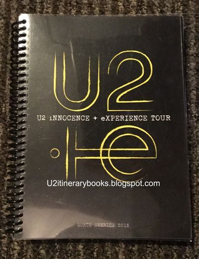 U2 Itinerary Books Wanted