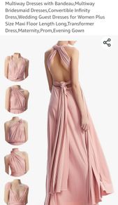 Multiway dress in Dusty Rose - One Size Fit 10-16Uk