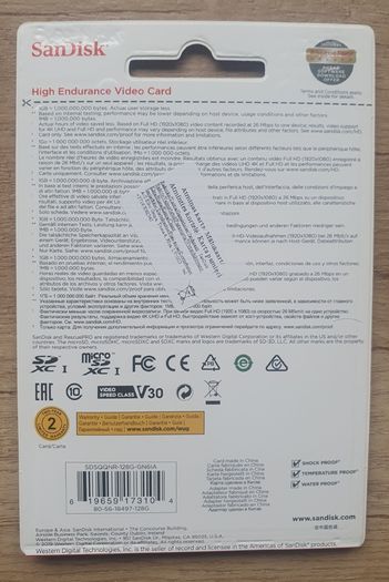 SanDisk 128GB High Endurance microSD