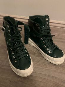 women's leather trainers