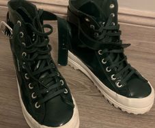 women's leather trainers