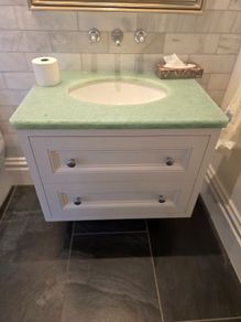 Marble Vanity Unitw with solid hardwood drawers