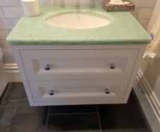 Marble Vanity Unitw with solid hardwood drawers