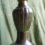 Antique Heavy Large Oil Lamp Holder, Candle Holder made of Brass Image 2