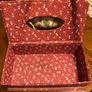 Vintage Fabric Tissue Box Cover - Shabby Chic Doll Floral Storage Box Image 5