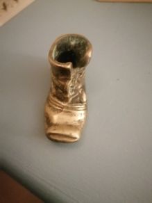 Miniature brass boot