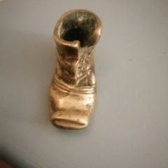 Miniature brass boot