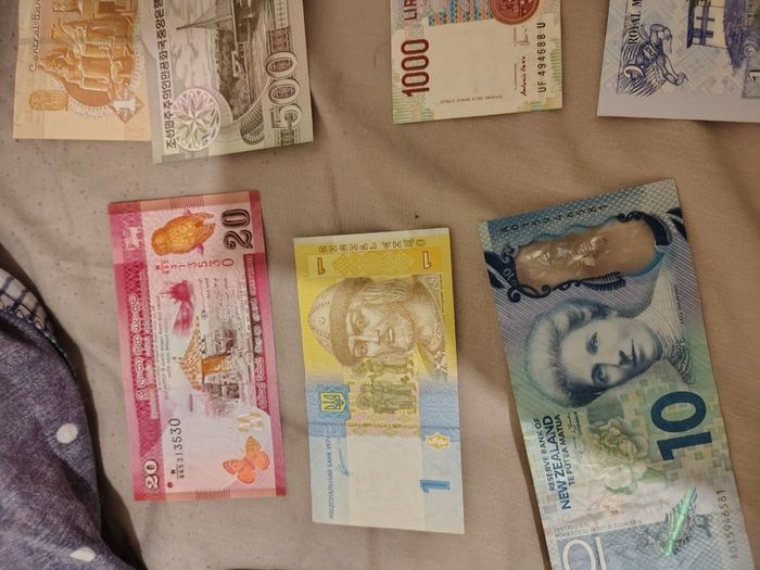A diverse lot of notes from all over the world
