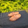 Psir of sculpted wood clogs postage possible Image 2