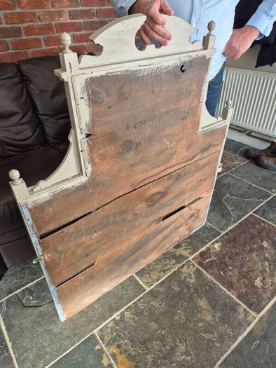 Vintage painted Overmantle