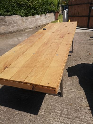 Heavy duty table was used in a sign design factory