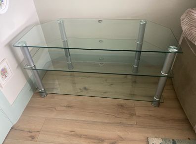 Glass TV stand
