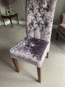 Two high backed chairs