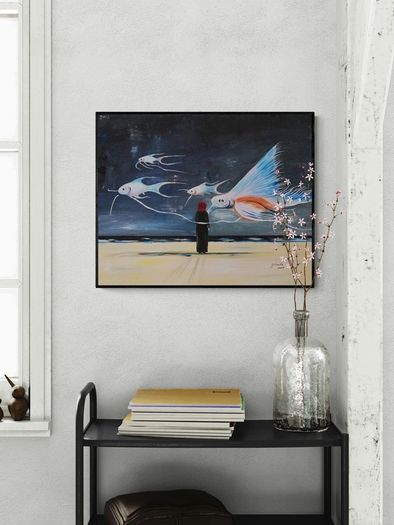 Original hand paint picture, painting by Strzala