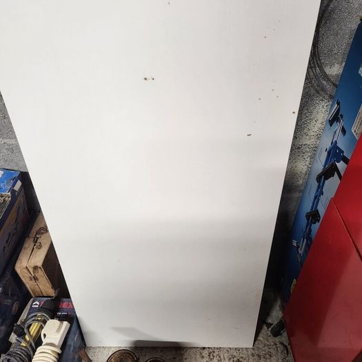 White chipboard panel 8ft by 2ft
