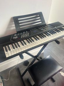 key board stand and stool