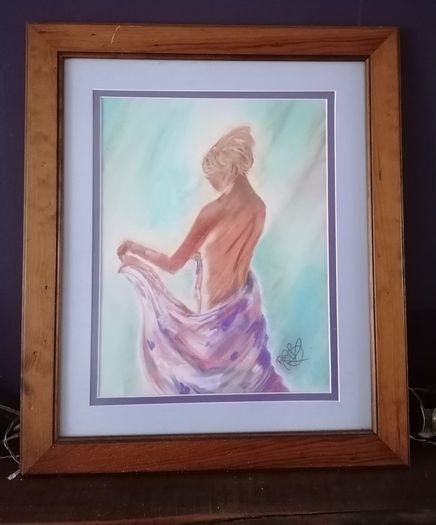 Woven Silk - Pastel Painting