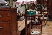 Vintage Turned Wood Floor Lamp