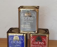 3 Vintage Lyons Tea Tins 1997 Full, Unopened!