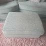 Grey Fabric Sofa & Matching Footstool Image 2