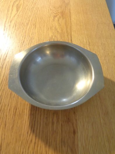 Stainless Steel Soup Dishes x 2 for Sale