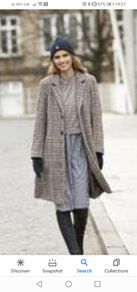 soulmate wool checked coat UK 14 BNWT