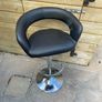 Black Faux Leather Adjustable Salon Chair Image 2