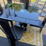 Black Glass and chrome dining table and chairs Image 3