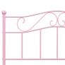 Bed Frame Pink Metal 160x200 cm Image 5