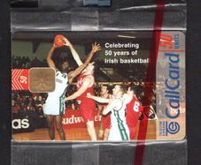 1998 Ireland 50 unit 50th anniversary of the Irish Basketball Association Call Card (ODS3) Mint in Packaging. Telecom Eireann card number 1220