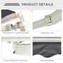 Manual Retractable Patio Awning Shelter UV Protection, 2.5mx2m Image 5