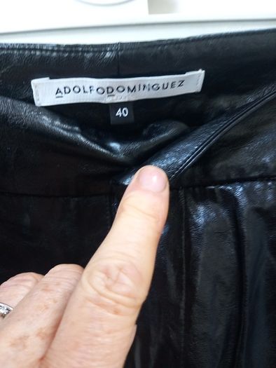 Adolfodominguez Fauz Leather Trousers (S40