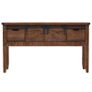 Console Table Solid Fir Wood 131x35.5x75 cm Brown Image 2